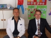  ...e il giorno dopo, Luca Poma visita la Scuola dell´infanzia Beatrice Pasqualini, guidato dal presidente della scuola...